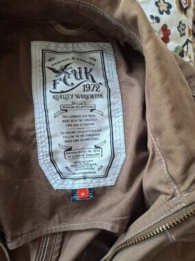 French Connection Tan mens utility jacket